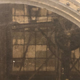 Unusual Antique Mounted Occupational Photo, Presumed Steel Worker
