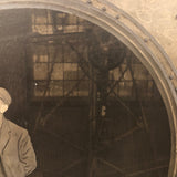 Unusual Antique Mounted Occupational Photo, Presumed Steel Worker