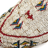 Collection of Three Antique Finely Beaded Sioux Moccasins, As Found