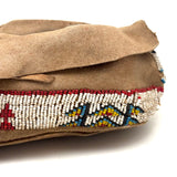 Collection of Three Antique Finely Beaded Sioux Moccasins, As Found