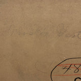 Unusual Antique Mounted Occupational Photo, Presumed Steel Worker