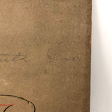 Unusual Antique Mounted Occupational Photo, Presumed Steel Worker