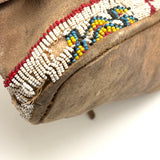 Collection of Three Antique Finely Beaded Sioux Moccasins, As Found