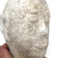 Elusive and Gentle Feeling Carved Marble Head
