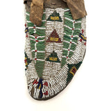 Collection of Three Antique Finely Beaded Sioux Moccasins, As Found