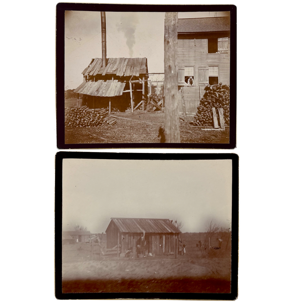 Rural South Carolina, c. 1890-1900, Pair of Early Kodak Snapshots