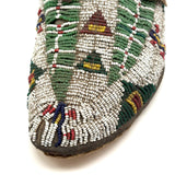 Collection of Three Antique Finely Beaded Sioux Moccasins, As Found