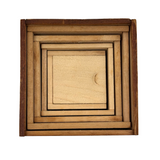 Infinity Box! ASW's 1892 Set of Five Handmade, Jointed Boxes, Very Precisely Nesting