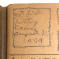 1940s Hunting Records Notebook, Charmingly Detailed (Many Woodchucks!)