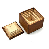 Infinity Box! ASW's 1892 Set of Five Handmade, Jointed Boxes, Very Precisely Nesting
