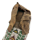 Collection of Three Antique Finely Beaded Sioux Moccasins, As Found