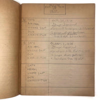 1940s Hunting Records Notebook, Charmingly Detailed (Many Woodchucks!)