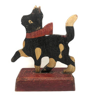 SOLD Proud Prancing Cat in Alligatored Paint