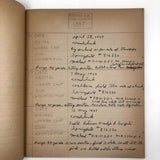1940s Hunting Records Notebook, Charmingly Detailed (Many Woodchucks!)