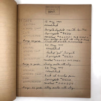 1940s Hunting Records Notebook, Charmingly Detailed (Many Woodchucks!)