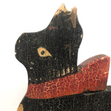 SOLD Proud Prancing Cat in Alligatored Paint
