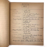 1940s Hunting Records Notebook, Charmingly Detailed (Many Woodchucks!)