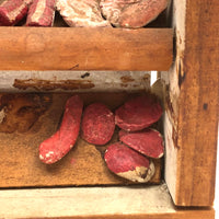 SOLD Fabulous Vintage French Folk Art Butcher Shop Diorama