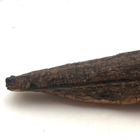 Old Folk Art Carved Found Wood Alligator Head