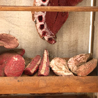 SOLD Fabulous Vintage French Folk Art Butcher Shop Diorama