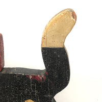 SOLD Proud Prancing Cat in Alligatored Paint