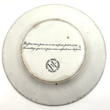 Pair of 19th Century French Rebus Plates with Solutions on Reverse
