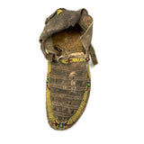 Collection of Three Antique Finely Beaded Sioux Moccasins, As Found