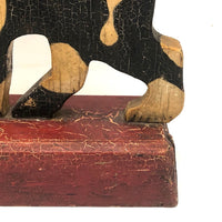 SOLD Proud Prancing Cat in Alligatored Paint