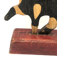 SOLD Proud Prancing Cat in Alligatored Paint