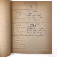 1940s Hunting Records Notebook, Charmingly Detailed (Many Woodchucks!)