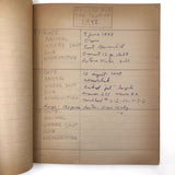 1940s Hunting Records Notebook, Charmingly Detailed (Many Woodchucks!)