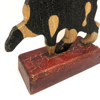 SOLD Proud Prancing Cat in Alligatored Paint