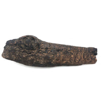 Old Folk Art Carved Found Wood Alligator Head