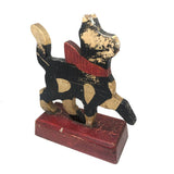 SOLD Proud Prancing Cat in Alligatored Paint
