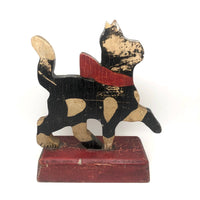 SOLD Proud Prancing Cat in Alligatored Paint
