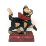 SOLD Proud Prancing Cat in Alligatored Paint