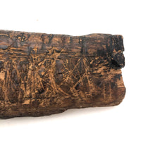 Old Folk Art Carved Found Wood Alligator Head