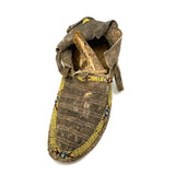 Collection of Three Antique Finely Beaded Sioux Moccasins, As Found