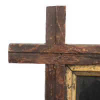 Hol(e)y: c. 1870s Punch Paper "Lacework" Cross in Adirondack Frame
