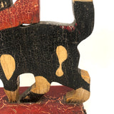 SOLD Proud Prancing Cat in Alligatored Paint