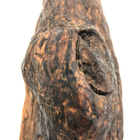 Old Folk Art Carved Found Wood Alligator Head