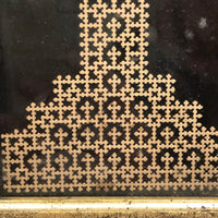Hol(e)y: c. 1870s Punch Paper "Lacework" Cross in Adirondack Frame