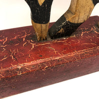 SOLD Proud Prancing Cat in Alligatored Paint
