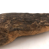 Old Folk Art Carved Found Wood Alligator Head