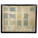 Gorgeous 1772 (!) Dutch Darning Sampler with Needlepoint Name and Date, Framed as Found