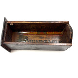 Early 20th C. Basketry Covered Carved Barrel with Interior Drawer and Relief Carved Flowers