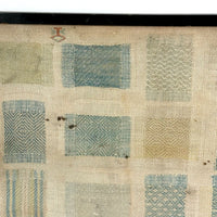 Gorgeous 1772 (!) Dutch Darning Sampler with Needlepoint Name and Date, Framed as Found