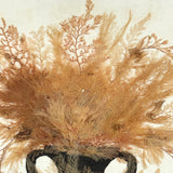 Lush Victorian Sea Moss Composition with Cut Paper Urn, Mid 19th Century, Period Oak Frame