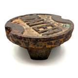 Pioneer WATER, Resonant and Perfectly Patinated Old Cast Iron Street Water Valve Cover