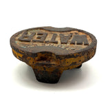 Pioneer WATER, Resonant and Perfectly Patinated Old Cast Iron Street Water Valve Cover